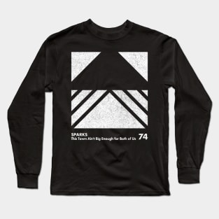 Sparks / Minimal Graphic Design Tribute Long Sleeve T-Shirt